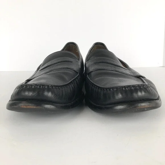 COLE HAAN City Leather Penny Loafers Men's 13 M Black Dress Shoes Slip On 08420